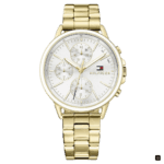 Tommy Hilfiger Women’s Watch 1781786, Gold/White, Bracelet -1