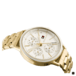 Tommy Hilfiger Women’s Watch 1781786, Gold/White, Bracelet -1