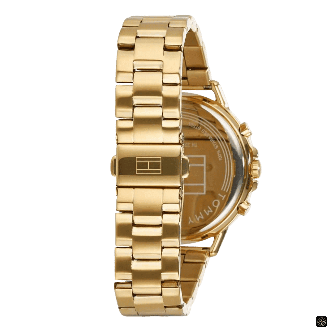 Tommy Hilfiger Women's Watch 1781786, Gold/White, Bracelet -4