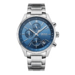 BOSS hugo Grand Prix Men's Blue Dial Stainless Steel Band Watch-1513478-1