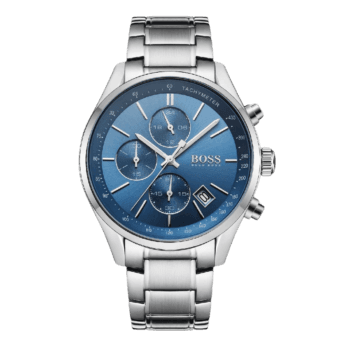 BOSS hugo Grand Prix Men's Blue Dial Stainless Steel Band Watch-1513478-1