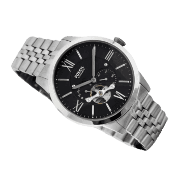 Fossil Men's Townsman Automatic Stainless Steel Two-Hand Subeye Watch, Color Silver Model ME3107-2