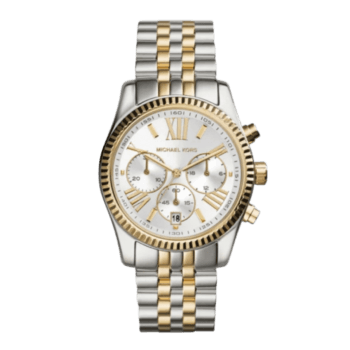 Michael Kors Women's Silver Dial Stainless Steel Band Watch 2 tone - MK5955-1