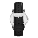 Original Fossil Grant For Men Silver Dial Leather Band Automatic Watch – ME3053-1