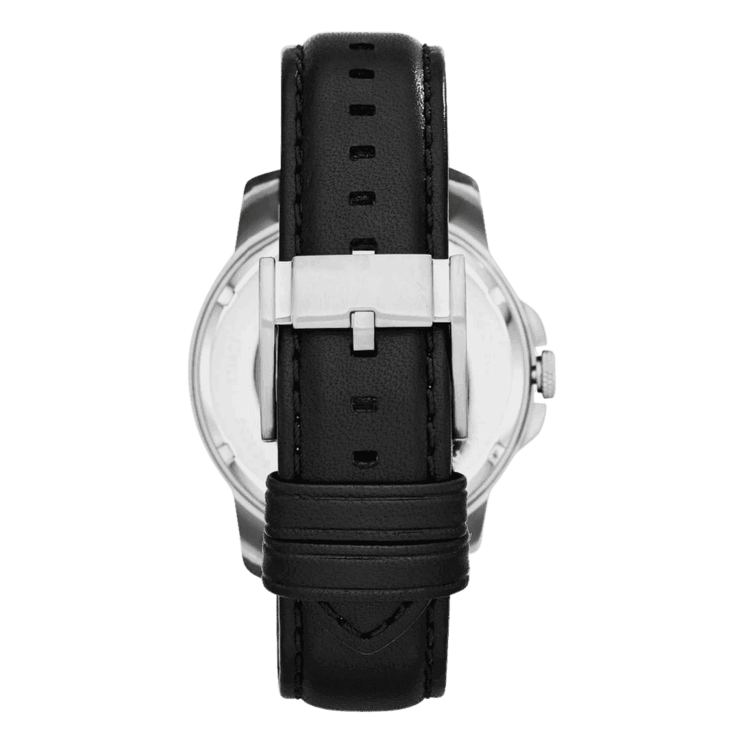 Original Fossil Grant For Men Silver Dial Leather Band Automatic Watch - ME3053-5 Original Fossil Grant For Men Silver Dial Leather Band Automatic Watch - ME3053-5