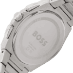 Original Hugo BOSS Chronograph Quartz Watch for Men with Silver Stainless Steel Bracelet – 1514048 -1