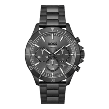 Original Hugo Boss Boss 1514058 Troper Watch - Black Stainless Steel, Watch with Black Dial -1