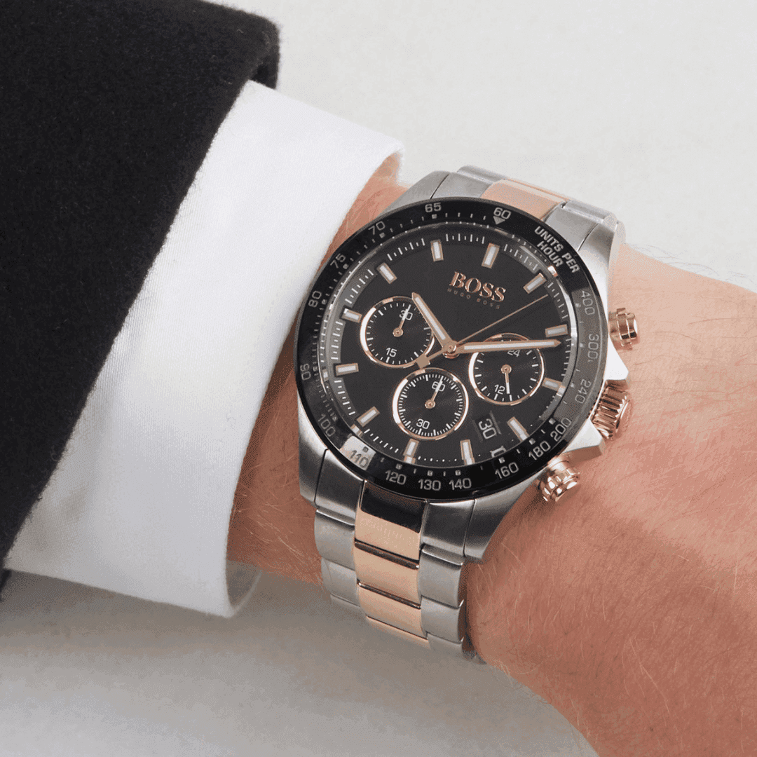 Original Hugo Boss Mens Quartz Wrist Watch, Chronograph and Stainless Steel- 1513757 -6 Original Hugo Boss Mens Quartz Wrist Watch, Chronograph and Stainless Steel- 1513757 -6