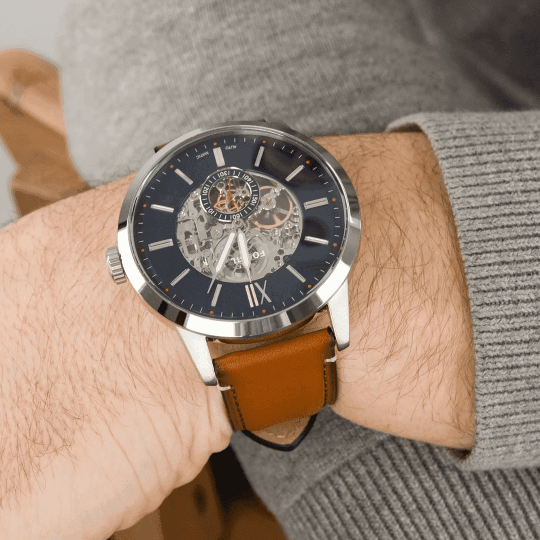 Original Townsman 48mm Automatic Light Brown Leather Watch ME3154-5 Original Townsman 48mm Automatic Light Brown Leather Watch ME3154-5