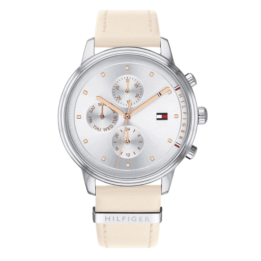 Tommy Hilfiger Blake Women's Silver Dial Leather Band Watch - 1781906-1 Tommy Hilfiger Blake Women's Silver Dial Leather Band Watch - 1781906-1
