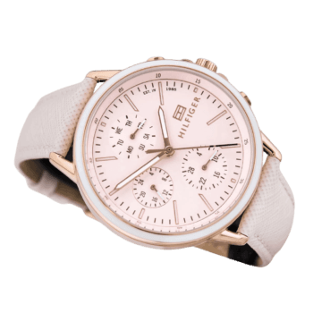 Tommy Hilfiger Casual Watch For Women Analog Pink Leather - 1781789-2