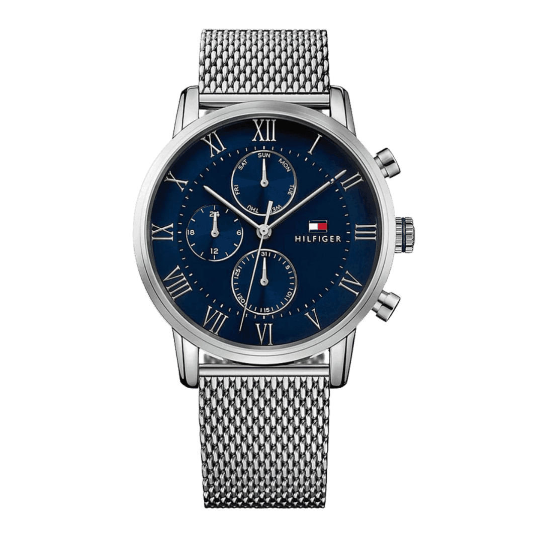 Tommy Hilfiger Men's Blue Dial Stainless Steel Watch - 1791398-1