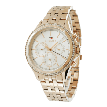 Tommy Hilfiger Watch for Women, Quartz Movement, Analog Display, Gold Gold Strap-1781978-2