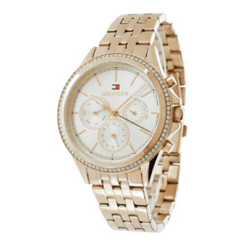 Tommy Hilfiger Watch for Women, Quartz Movement, Analog Display, Gold Gold Strap-1781978-2