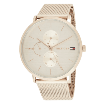 Tommy Hilfiger Womens Multi dial Quartz Watch with Rose Gold Strap 1781944-1