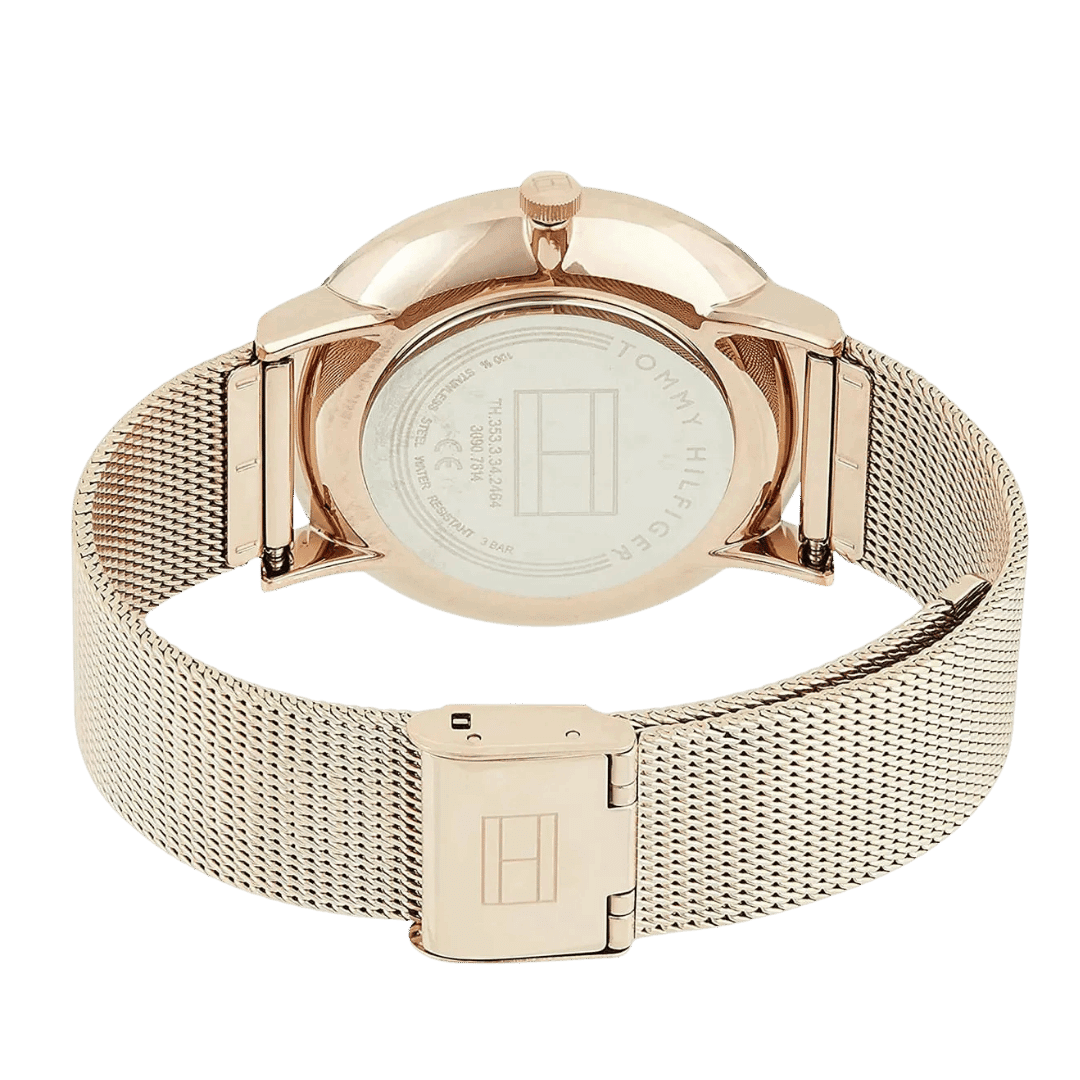 Tommy Hilfiger Womens Multi dial Quartz Watch with Rose Gold Strap 1781944-3