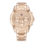Tommy Hilfiger Women's Watch 1782197 - Rose Gold Dial with Rose Gold Steel Belt-1