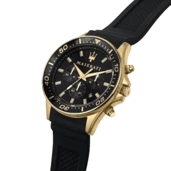 Maserati Men's Sfida R8871640001 Black Silicone Quartz Fashion Watch-2