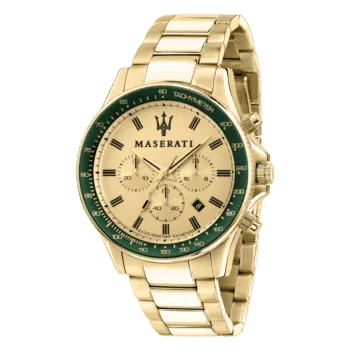 Maserati Men's Stainless steel, Yellow gold PVD Watch, Sfida Collection, with Stainless steel strap - R8873640005 -1