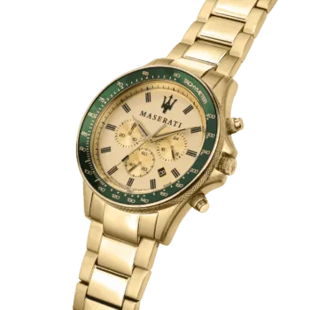 Maserati Men's Stainless steel, Yellow gold PVD Watch, Sfida Collection, with Stainless steel strap - R8873640005 -2