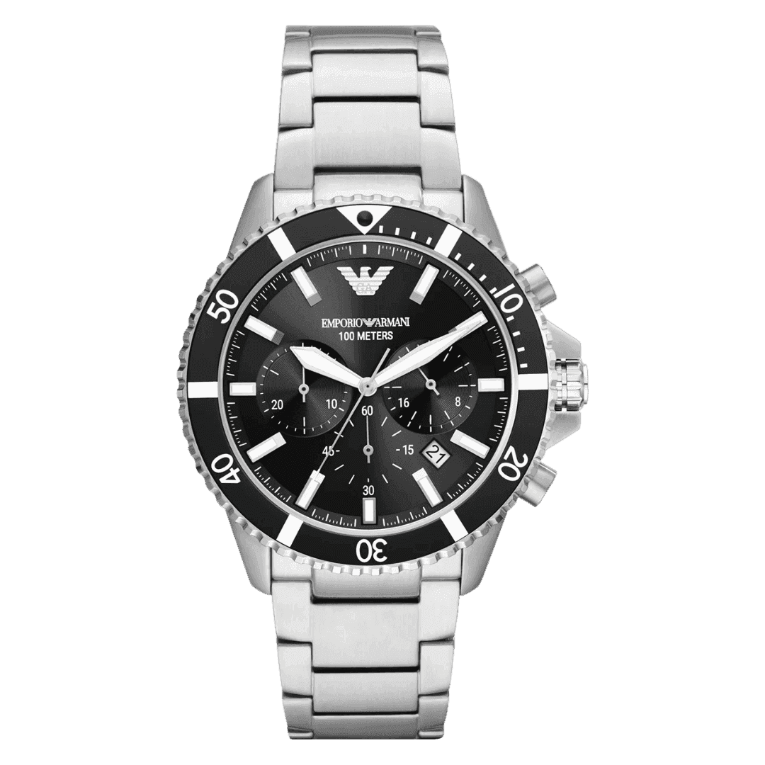 Original EMPORIO ARMANI Men's Watch - AR11360 Stainless Steel Silver Belt Genuine -1 Original EMPORIO ARMANI Men's Watch - AR11360 Stainless Steel Silver Belt Genuine -1