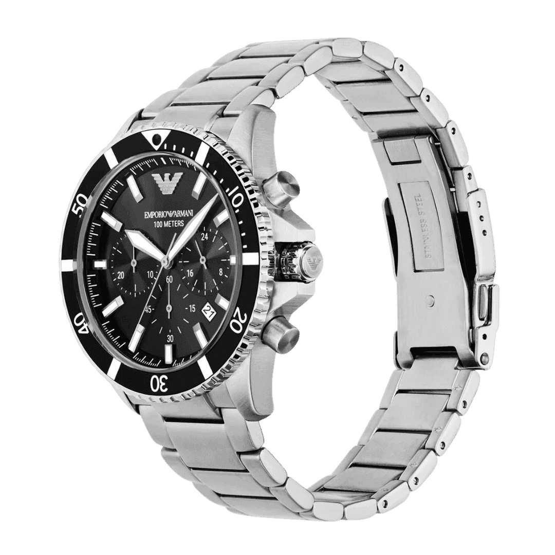 Original EMPORIO ARMANI Men's Watch - AR11360 Stainless Steel Silver Belt Genuine -3 Original EMPORIO ARMANI Men's Watch - AR11360 Stainless Steel Silver Belt Genuine -3