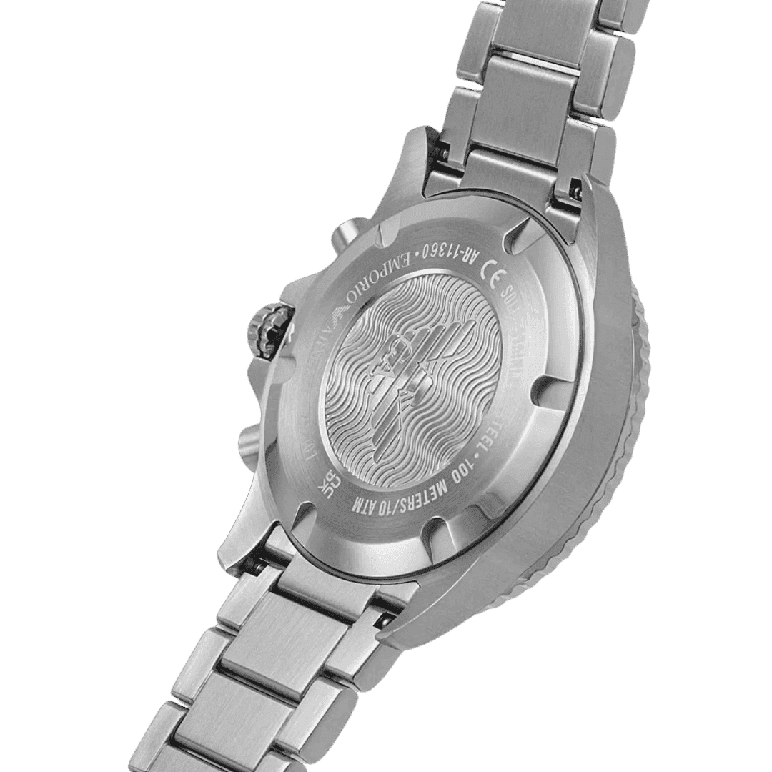 Original EMPORIO ARMANI Men's Watch - AR11360 Stainless Steel Silver Belt Genuine -4 Original EMPORIO ARMANI Men's Watch - AR11360 Stainless Steel Silver Belt Genuine -4
