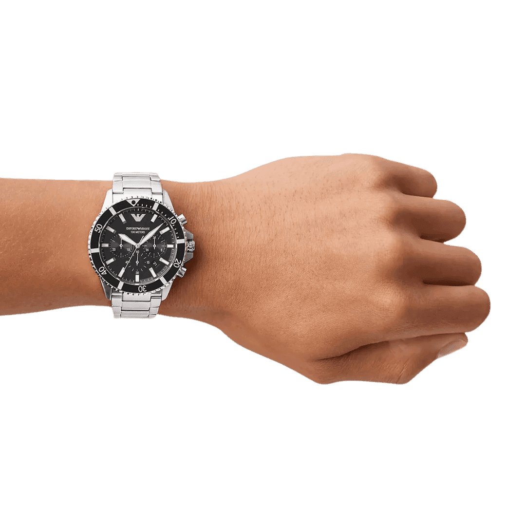 Original EMPORIO ARMANI Men's Watch - AR11360 Stainless Steel Silver Belt Genuine -6 Original EMPORIO ARMANI Men's Watch - AR11360 Stainless Steel Silver Belt Genuine -6