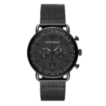 Original Emporio Armani Aviator Chronograph Quartz Black Dial Men's Watch AR11264 -1