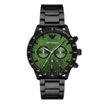 Original Emporio Armani Casual Watch AR11472, Black, Green Dial -1