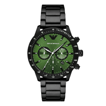 Original Emporio Armani Casual Watch AR11472, Black, Green Dial -1