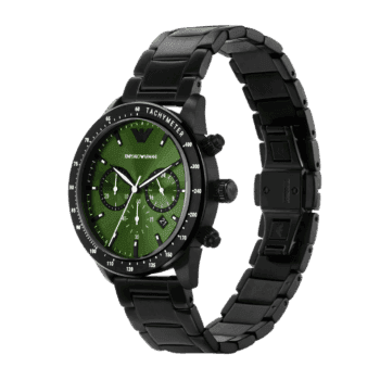 Original Emporio Armani Casual Watch AR11472, Black, Green Dial -2