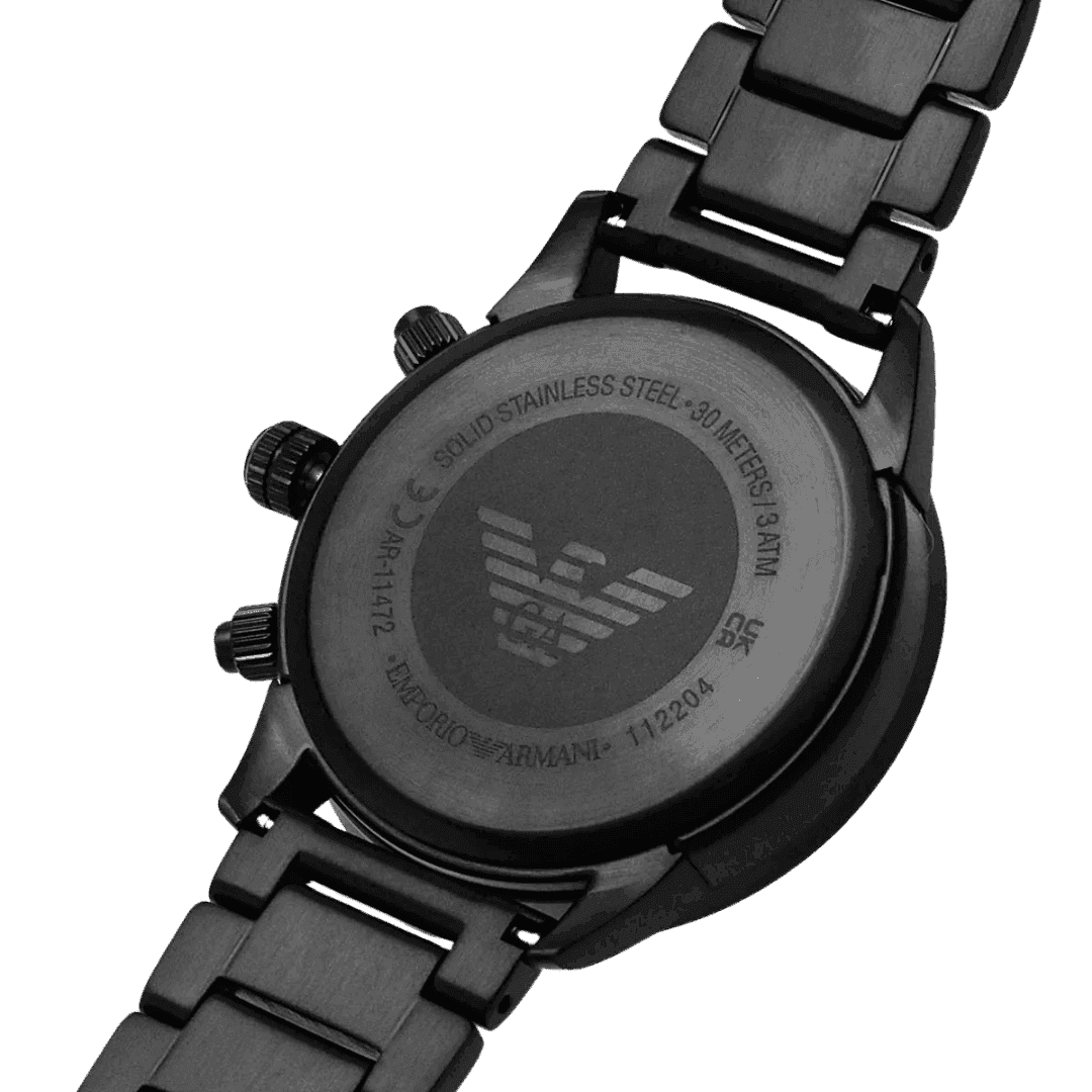 Original Emporio Armani Casual Watch AR11472, Black, Green Dial -5 Original Emporio Armani Casual Watch AR11472, Black, Green Dial -5