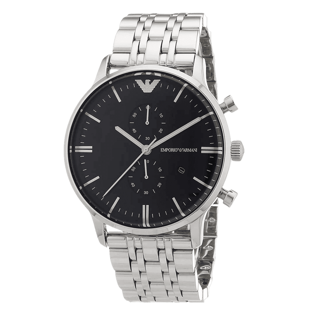 Original Emporio Armani Classic For Men - Analog Stainless Steel Band Watch - AR0389 -1 Original Emporio Armani Classic For Men - Analog Stainless Steel Band Watch - AR0389 -1