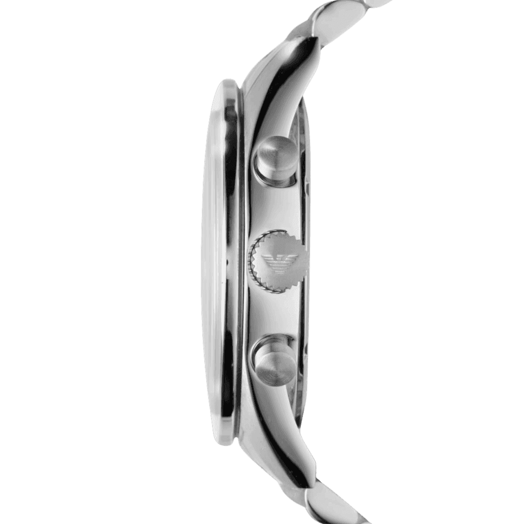 Original Emporio Armani Dress Watch For Men Analog Stainless Steel Black Dial - AR5988 -4