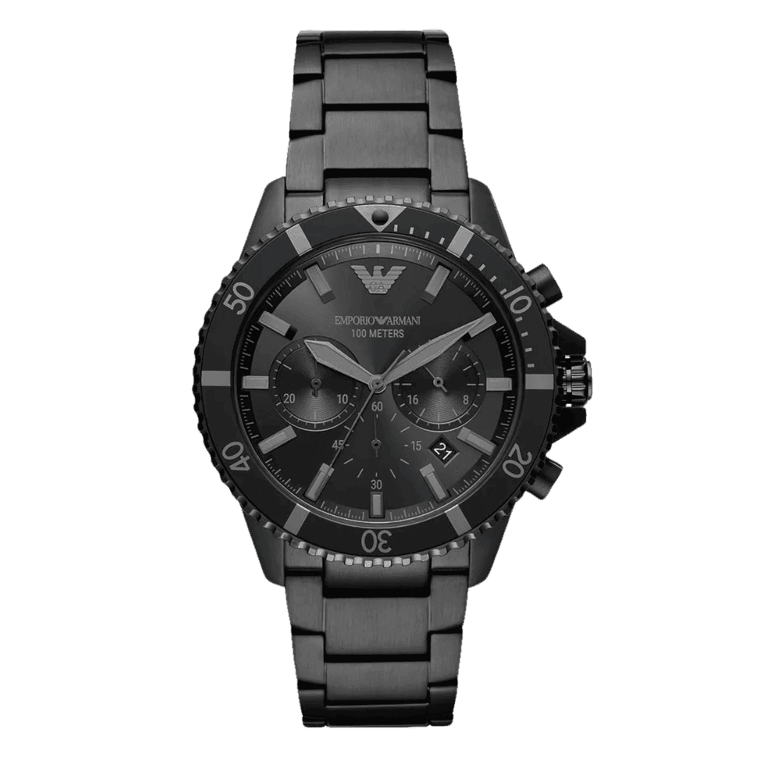 Original Emporio Armani Emporio Armani Chronograph Black Stainless Steel Watch AR11363 -1 Original Emporio Armani Emporio Armani Chronograph Black Stainless Steel Watch AR11363 -1