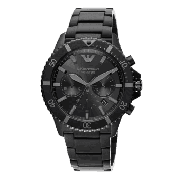 Original Emporio Armani Emporio Armani Chronograph Black Stainless Steel Watch AR11363 -2