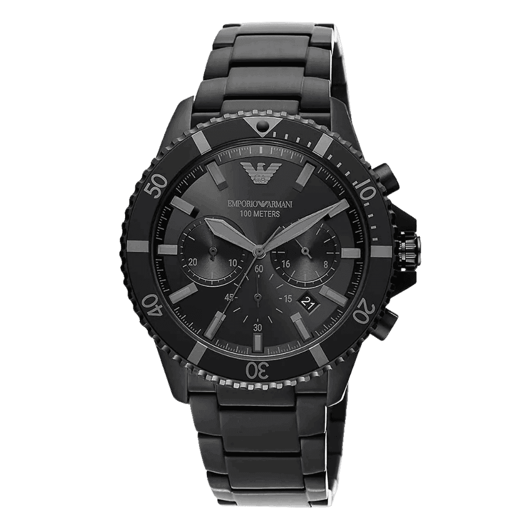 Original Emporio Armani Emporio Armani Chronograph Black Stainless Steel Watch AR11363 -2 Original Emporio Armani Emporio Armani Chronograph Black Stainless Steel Watch AR11363 -2
