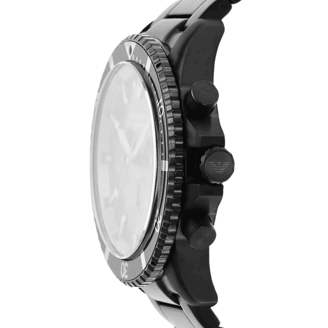 Original Emporio Armani Emporio Armani Chronograph Black Stainless Steel Watch AR11363 -7 Original Emporio Armani Emporio Armani Chronograph Black Stainless Steel Watch AR11363 -7