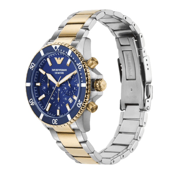Original Emporio Armani KORANZ AR11362 Chronograph Analog Watch for Men Blue Dail -2