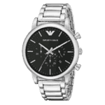 Original Emporio Armani Luigi Men’s Stainless Steel Band Watch – Black Dial – AR1894-1