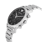 Original Emporio Armani Luigi Men’s Stainless Steel Band Watch – Black Dial – AR1894-1