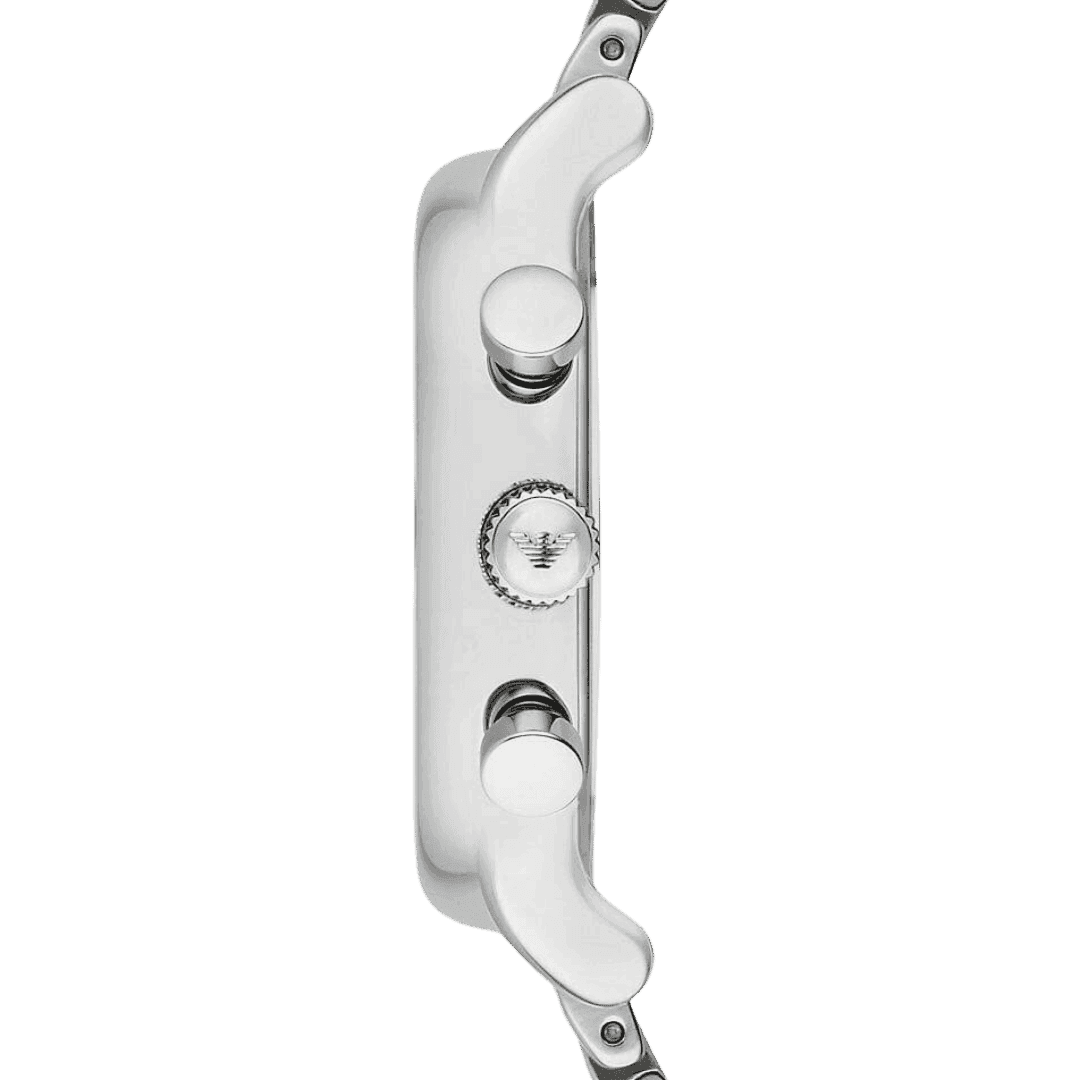 Original Emporio Armani Luigi Men's Stainless Steel Band Watch - Black Dial - AR1894-4