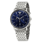 Original Emporio Armani Mens Quartz Watch, Chronograph Display And Stainless Steel Strap AR11238 -1