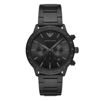 Original Emporio Armani Men's Stainless Steel AR11242 Watch with Chronograph - Three Hand Movement, Black:Black, Chronograph -1