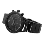 Original Emporio Armani Men’s Stainless Steel AR11242 Watch with Chronograph – Three Hand Movement, Black:Black, Chronograph -1