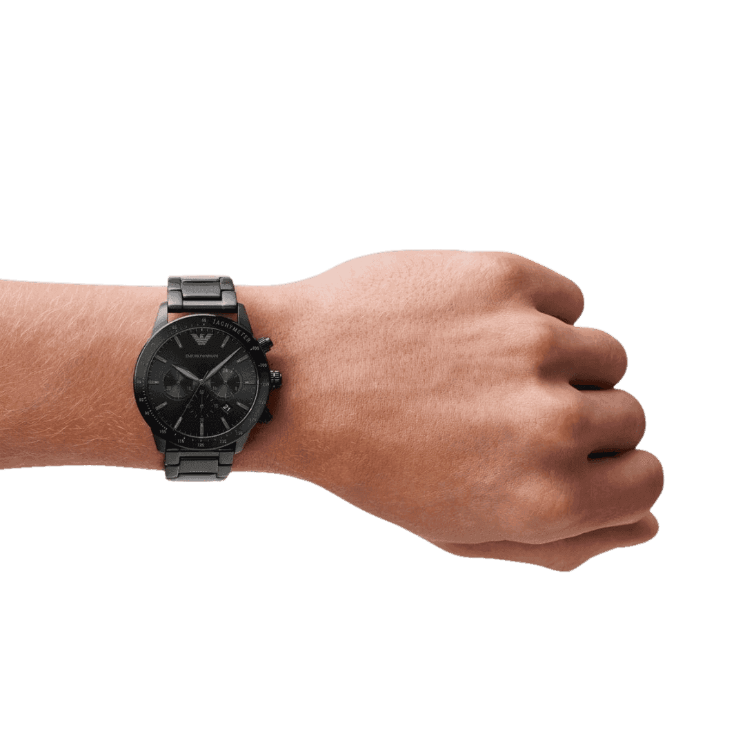 Original Emporio Armani Men's Stainless Steel AR11242 Watch with Chronograph - Three Hand Movement, Black:Black, Chronograph -7 Original Emporio Armani Men's Stainless Steel AR11242 Watch with Chronograph - Three Hand Movement, Black:Black, Chronograph -7
