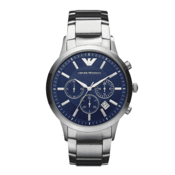 Original Emporio Armani Watch for Men, Chronograph Movement, 43 mm - AR2448-1