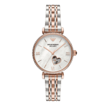 Original Emporio Armani Women's Automatic Two-Tone Stainless Steel Watch Model AR60049 -1