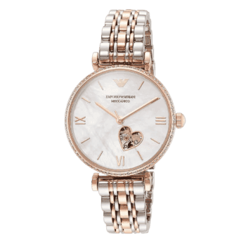 Original Emporio Armani Women's Automatic Two-Tone Stainless Steel Watch Model AR60049 -2